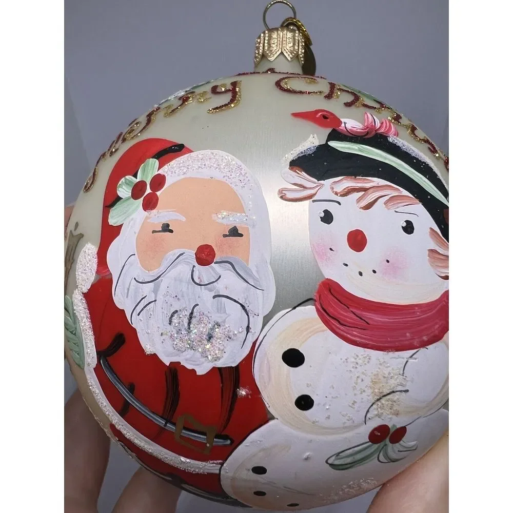 Pier 1 Imports Keepsake Christmas Ornament Handcrafted Lot Of 3 Glass SALE‎ ‼️